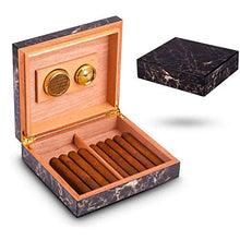 Vassoio di Cenere di Sigaro Igrometro con umidificatore umidificatore - Resistente all'Uso Versatile Strong Resistente all'Uso Seal Buono Cigar Box Valigia Cigar Box