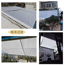 Rete Telo Ombra H 400cm Telone Ombreggiante frangisole Bianca Oscuramento 80% Giardino Fiori recinzioni campi da Tennis coperture balconi terrazze