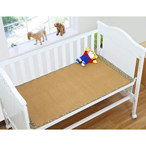 MBY Materassino in bambù, Bambino Neonato Bambini Letto della Scuola Materna Malacca Sedili, Nessun Odore Liscio No Burr Raffreddare Senza Ghiaccio (Color : One-Piece, Size : 60×120cm)