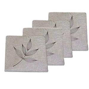Yzzlh - Set di 4 cuscini per sedia con lacci e chiusura lampo, per interni ed esterni, per cucina, sala da pranzo, prato e giardino, caffetteria, 40 x 40 cm
