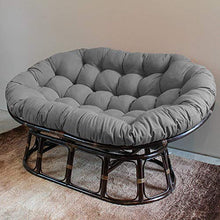 CUICI 67" Sostituzione Impermeabile Morbido Addensare Sedia,Pansan Doppia Aghi Sedile Cuscino,Poliestere Overstuffed per Il Giardino del Cortile-Grigio 172x120x15cm(68x47x6inch)