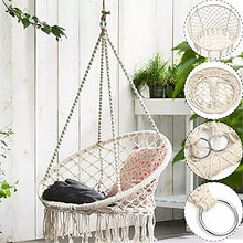 LFLDZ Stile Nordico, Amaca Outdoor Giardino da Giardino Dormitorio Dormitorio Sedia appesa, per Bambini Adulto Swinging Single Safety Sedia