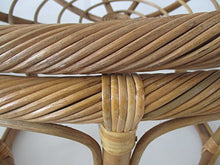 fantasie d oriente Poltrona PAPASAN Rattan Naturale Canna TORCILIONE Ø CM 115 Naturale Arredamento Giardino Completa di Cuscino Poltrona Rotonda Non Rattan Sintetico