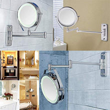 Lshbwsoif Specchio Trucco 7x Ingrandimento LED Specchio Trucco Cosmetico Doppio Lato Vanity 6 "Specchi Per Bagno Camera Da Letto