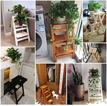 FTYYSWL DY - Sgabello da bar a 3 gradini per sala da pranzo, in legno, per bambini e adulti, attrezzatura da giardino per la casa e il giardino, resistente, massimo 150 kg, colore: Naturale