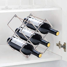 Porta Bottiglie di Vino Scaffale Portabottiglie Vino Metallo per 5 Bottiglie Scaffale per Vini Ideale per Bar Cantina Cucina Dispensa SPDYCESS