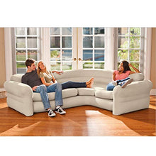 XHCsoft Divano ad Angolo reclinabile, Divano Letto Gonfiabile Pigro, Doppia Chaise Longue Deluxe