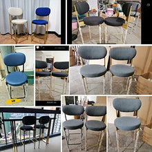 XHCP Mobili per Soggiorno Sgabelli Sedia in Metallo di Design con Schienale Mobili Sgabello da Bar Casa Creativa Cucina per impieghi gravosi Pub Sgabello da Bar Alto Sedile Imbottito -