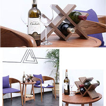 GLJMTY Cremagliera del Vino - scaffale del Vino di Legno Solido, scaffale di stoccaggio della Sala da Pranzo della casa 24 × 12 × 33cm