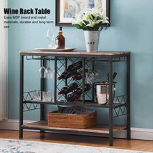 Cantinetta Portabottiglie di Vino a 3 Strati in Pannello in MDF, Struttura in Ferro, con portabottiglie per Vino e 2 Ganci per Bicchieri da Vino, per Soggiorno, Cucina, Bar, 39,7x105x88,5 cm