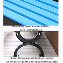 outdoor furniture Sedia in Metallo Panca Giardino per Esterni, Telaio in Alluminio pressofuso Rinforzato antiruggine da banco in Legno massello anticorrosivo, Sedili Resistenti alle intemperie
