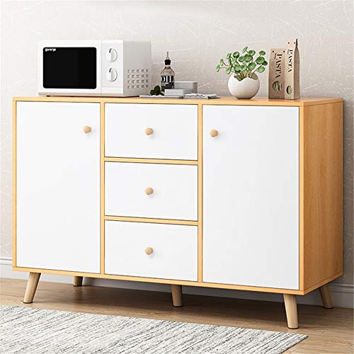 Credenza con Cassetti Mobili da Cucina con consolle con consolle Console per contenitori per sdio per Soggiorno Camera da Letto (Color : Wood, Size : 100x30x80cm)