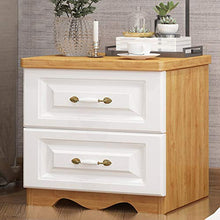 Comodino Base Curva 2-cassetti Salva Spazio Semplice Moderno Residenziale Camera Da Letto Creativo di Stoccaggio 45X40X47.5CM FANJIANI