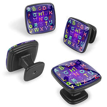 Occhi di lettere 4 PCS Pomelli per Porta, Pomolo per Mobile, Pomelli per Mobili con Viti, Maniglia per Armadietto, Pomelli per Porta, Pomelli per Cassetti per Porta, Armadio, Cassetto e Credenza