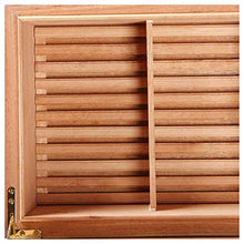 WRJY Humidor per sigari Scatola per sigari Portasigarette Armadietto per sigari, Rivestimento in Legno di Cedro Guarnizione Ispessita con umidificatore e igrometro Scatola Regalo per uo