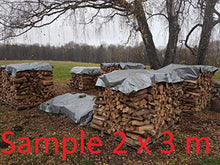 PLAST - Telo di copertura extra resistente, 110 g/m2, con anelli in metallo, copertura parasole per amaca e tenda impermeabile per esterni, 4 x 8 m, colore: Grigio