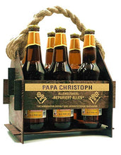 Generisch - Portabottiglie in legno per birra, portabottiglie, portabottiglie, regalo personalizzato, regalo di compleanno, per uomini, 6 bottiglie, 23 x 22 x 22,5 cm, incisione (modello 12)