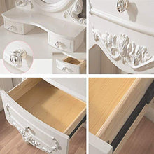 HLZY Scrivania Vanity per Camera da Letto Tavolino Moderno condimento in Legno massello Camera da Letto Francese tavolino Semplice Rurale Principessa Piccolo Appartamento Color : Style 1 (80cm)