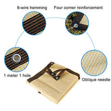 Geovne Panno Ombreggiante per Esterni,Rete Ombreggiante antistrappo,Rete Telo Ombra Beige,Telo Coprente Resistente,per recinzioni,balconi,terrazze,Dimensioni Personalizzate (2x4m)
