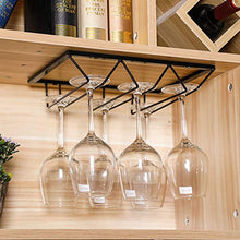 Arte del Ferro Vino Cremagliera di Vetro Moderno 12 Pollici Portabicchieri da Vino semplicità Elegante Cucina caffè Decorazione della Casa Appeso Cremagliera del Vino Nero Bianco Oro