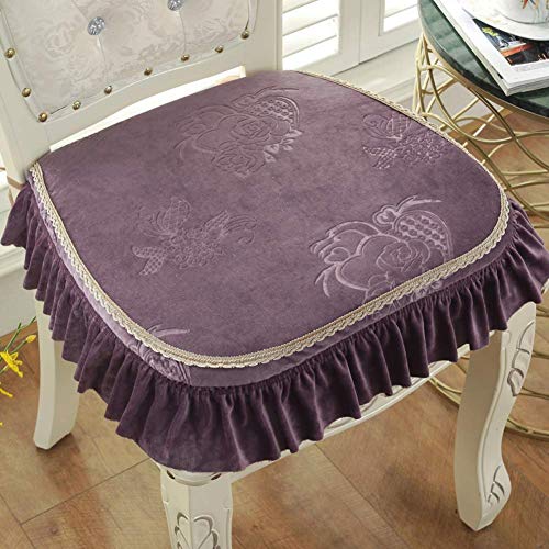 XHNXHN Cuscini per sedie da Pranzo Spessi Europei, Cuscini per sedili Corti in Peluche Cuscini per sedili per Esterni Antiscivolo per Interni Decorazioni per la casa Cuscini per sedie Lavabili con
