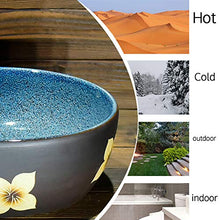 HEIFEN Lavabo in Porcellana sopra Counter Bacino Lavabo Arte Creativo Stile Classico Retro Lavabo Semplice Lavabo Bagno Balcone Ceramica Dimensioni 46 cm * 34 * 13 cm
