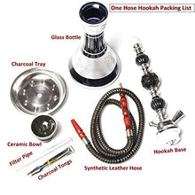 SJZJ Tabacco Narghile, Narghilè di Vetro Tubo di Narghilè Chicha Narguile Completo Nargile Waterpijp con Sheesha Ciotola di Ceramica Tenaglie di Carbone (B)