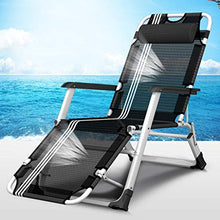 ZHEN GUO Heavy Duty Zero Gravity Sedia Brethable, Lettino da Campeggio Pieghevole Poltrona reclinabile, Chaise Longue reclinabile Patio Nero per Esterno, Piscina (Size : No Padded)
