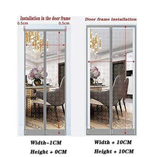 Tenda per Porta Termica GDMING Porta Schermo Magnetico, Robusto Telo Insonorizzato, Trasparente Protezione dal Freddo PVC Autoadescante Porta, per Negozio di Vestiti Ingresso Balcone, 33 Dimensioni