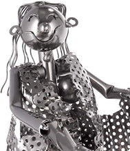 Brubaker Portabottiglie Vino Coppia di Ballo - Coppia Scultura - Supporto per Bottiglie di Metallo - con Biglietto d'Auguri per Il Vino Regalo