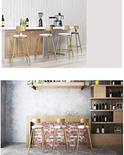 SYLOZ Nordic Ferro Battuto Bar sgabelli da Bar Sedia di caffè d'oro Sgabello Alto Gastronomia Reception Chair Casa Sgabello (Color : Sitting Height73)