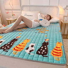 ZZX Materassino da Campeggio Portatile Materassino per Dormire per Bambini Pieghevole Morbido E Traspirante, Materasso Pieghevole Giapponese,C-100 * 200cm