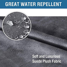 Pelle Scamosciata Copripoltrona Relax Reclinabile Elasticizzato Fodera per Poltrona Reclinabile Fodera per Divano Reclinabile Lavabile in Lavatrice per Divano del Soggiorno-Grigio