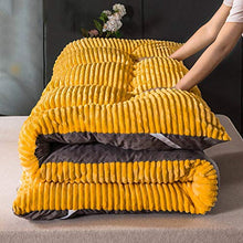 QXTT Materasso Tatami,Materasso Letto Futon Matrimoniale E Singolo Pieghevole E Arrotolabile Materassi da Terra Alto Cashmere di Latte Futon Trapuntato Salvaspazio,Yellow-150 * 200cm