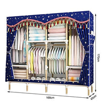 Guardaroba Hanger Piano Camera da Letto al Coperto con Coperchio Antipolvere Stendino Semplice Armadio XINYALAMP
