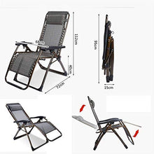 CCAN Sedia a Sdraio Pieghevole reclinabile Sedie a Sdraio da Giardino Nere e reclinabili Sedie a Sdraio Lettino in textoline per la Spiaggia Patio Giardino Campeggio Gambe quadrate in Acciaio per
