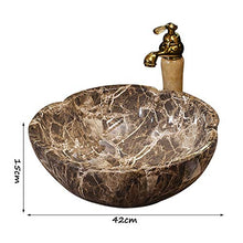 Yxx max -Lavabo Lavatoio Camera da Bagno, Ceramica for Usi Domestici Arte del Bagno lavandino Piazza Contro Bacino (42x15cm) Lavandino del lavabo