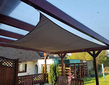 Charm4you Tenda Parasole a Vela Giardino Balcone,Vela da Sole Impermeabile da Giardino da Esterno-Beige_4 * 5,Impermeabile e Resistente Vela Ombreggiante