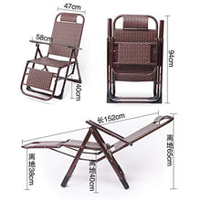 SACKDERTY Reclinabile Pieghevole per Patio Esterno per Cortile, sedie a Sdraio in Rattan PE, lettini Prendisole per alleviare Lo Stress e la Fatica