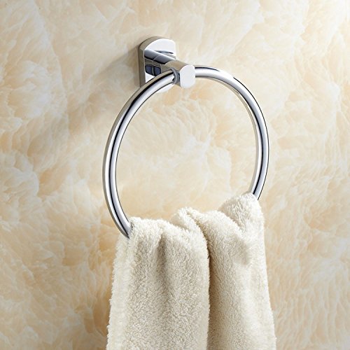 MBYW Portasciugamani Moderno Portasciugamani Elegante per Il Bagno di Moda Anello portasciugamani con Anello portasciugamani ad Anello con portasciugamani, portasciugamani da Bagno in Rame