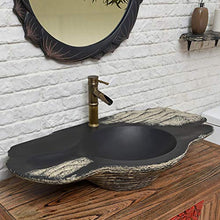 Mobiletto da bagno in stile antico, con lavabo e lavabo, ideale per hotel, teahouse e bagno, grande, 97 x 15 cm
