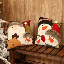 Kitabetty Cuscino Pupazzo di Neve di Natale, Pupazzo di Neve di Natale Combinazione Cuscino Modello Decorazioni Natalizie Cuscino di Tiro per Divano Divano, 13,8 × 13,8 × 1,2 Pollici