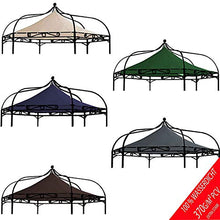 fregaren.de - Tetto di ricambio per gazebo Modena 6 angoli, 320 cm, impermeabile, materiale: Panama PCV Soft 370 g/m², modello 8 (marrone)