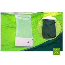 Wiiguda@ Amaca Zanzariera Nylon di Paracadute Hammock Mosquito Ultra Leggera per Outdoor Campeggio Viaggio 200 kg capacità di Carico 260 * 140 cm Traspirante Nylon di Paracadute (Verde)