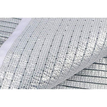 XISENOCI Reflektierendes Aluminet Shade Sail, Sunblock Panel Cover, UV-beständig für Gartenterrasse, Silber, 3M x 5M