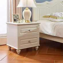 Elegante Semplicità Tavolino Camera da Letto Semplice Contenitore Bianco Comodino Piatto 60 cm Comodino Doppio Cassetto Armadio Comodino. per Camera da Letto, DTTX001
