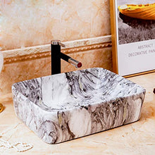 William 337 WYZ Lavabo in Ceramica, Arte sopra Il Contro Lavatoio lavandino del Bagno Guardaroba Wash Stand (49x38x14cm) Room