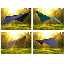 Azarxis 3,6x2,9m Rombico Telo Pavimento Impermeabile Parasole da Campeggio, Tarp Telo Ombreggiante da Spiaggia Amaca Barca Giardino Balcone (Verde)