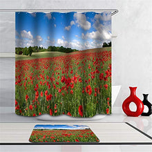 LIYAN Combinazione Bagno. Immagini Chiare E Colori Vivaci Rendono Il Tuo Bagno Pieno di Vita. Accessori da Bagno. Papaveri Rossi