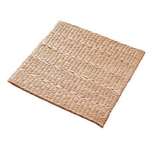 LTINN Paglia Intrecciata a Mano, Cuscino Tatami, Cuscino per Meditazione e adorazione, Tappetino Quadrato per Finestra a bovindo, giunco Naturale di Erba Tessuta a casa Traspirante